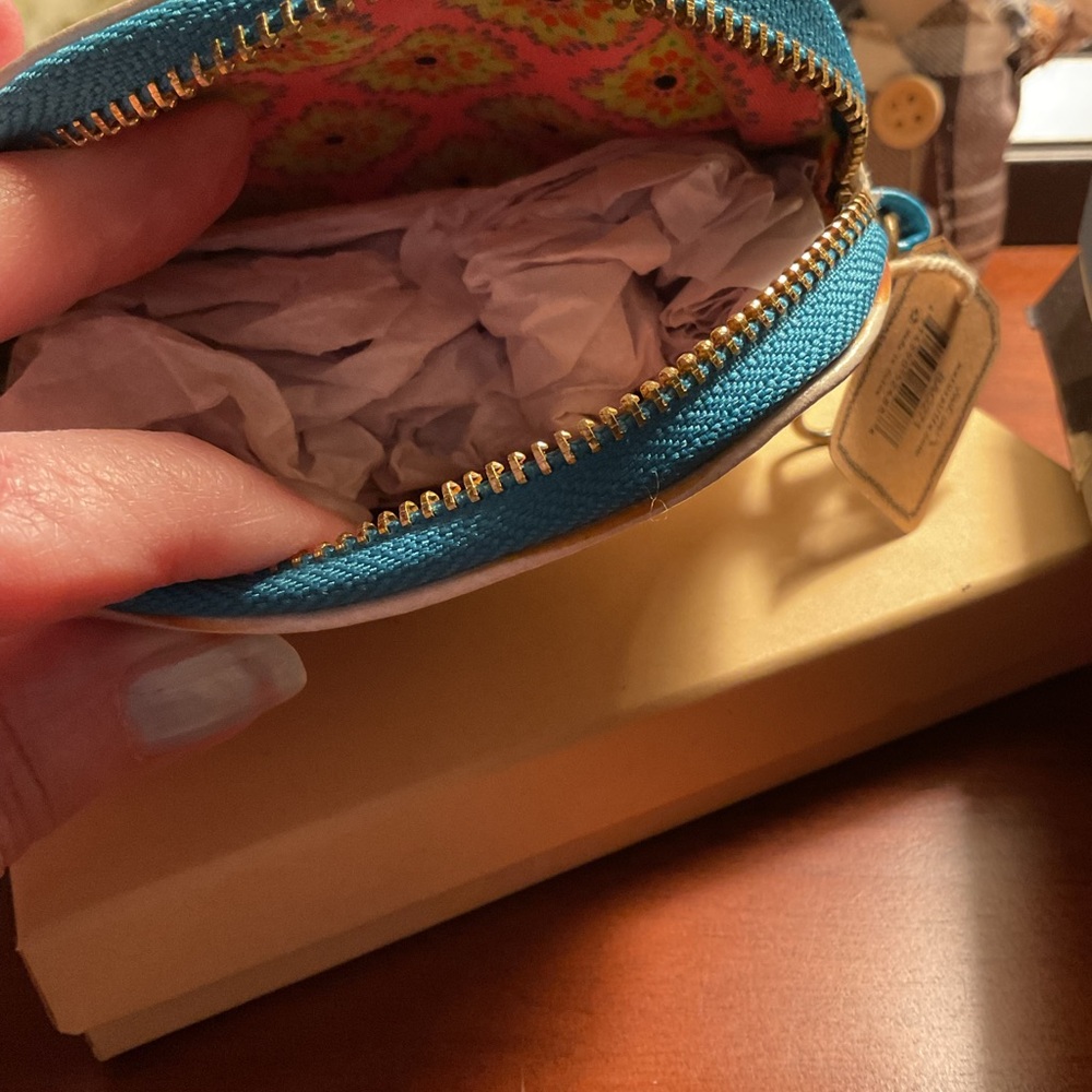 Natural Life Floral Hedgehog Coin Purse nwt - Picture 3 of 3